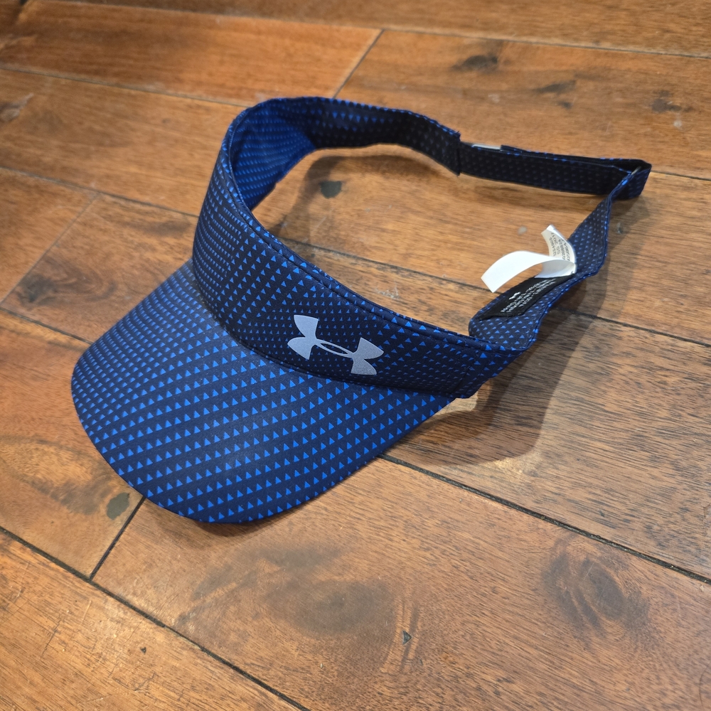 Under Armour Navy Blue Patterned Visor